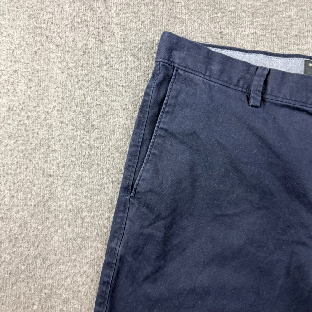 Banana Republic Aiden Short Mens 34 Navy Blue Chino Cotton Stretch Casual Summer